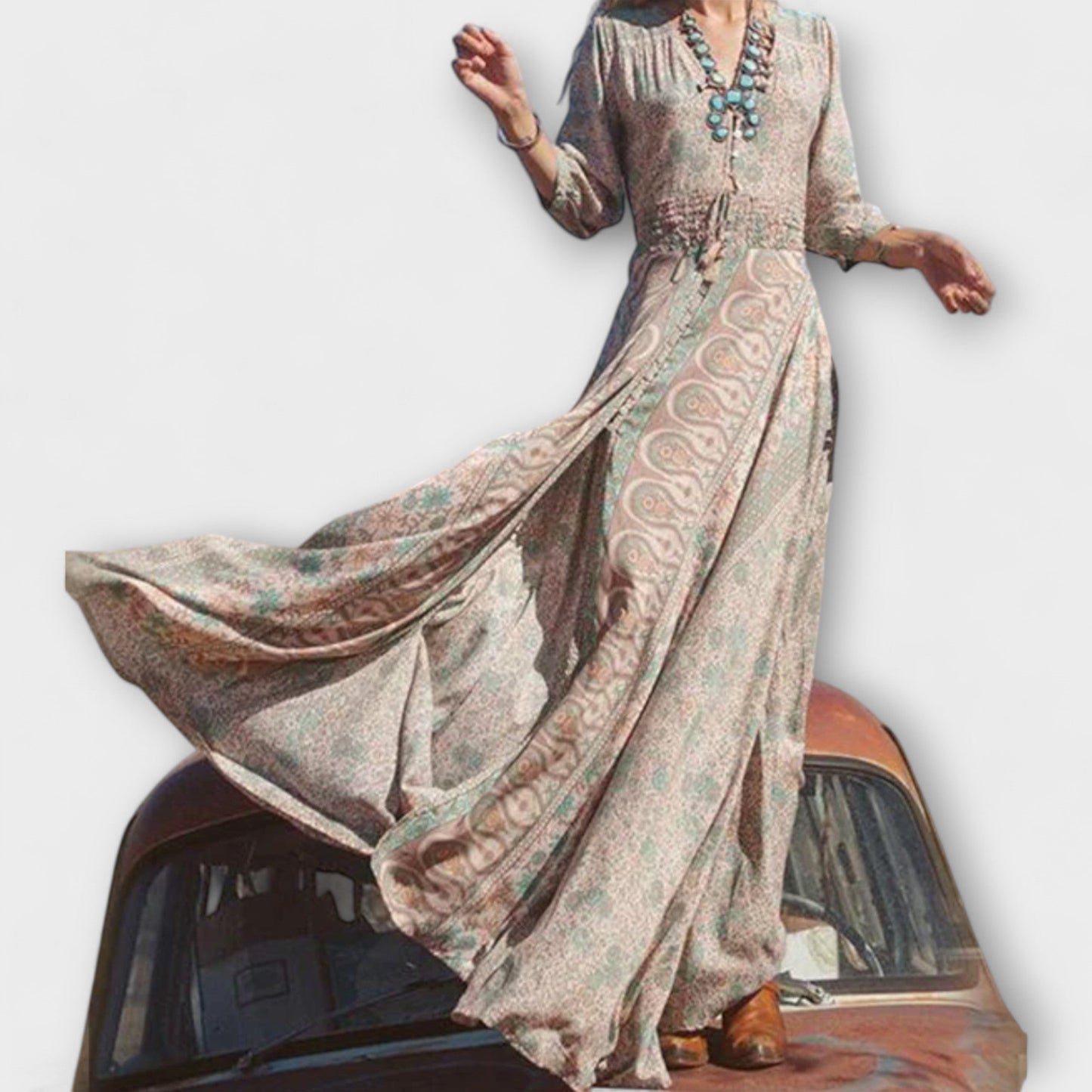 Comfortable Boho Maxi Dress
