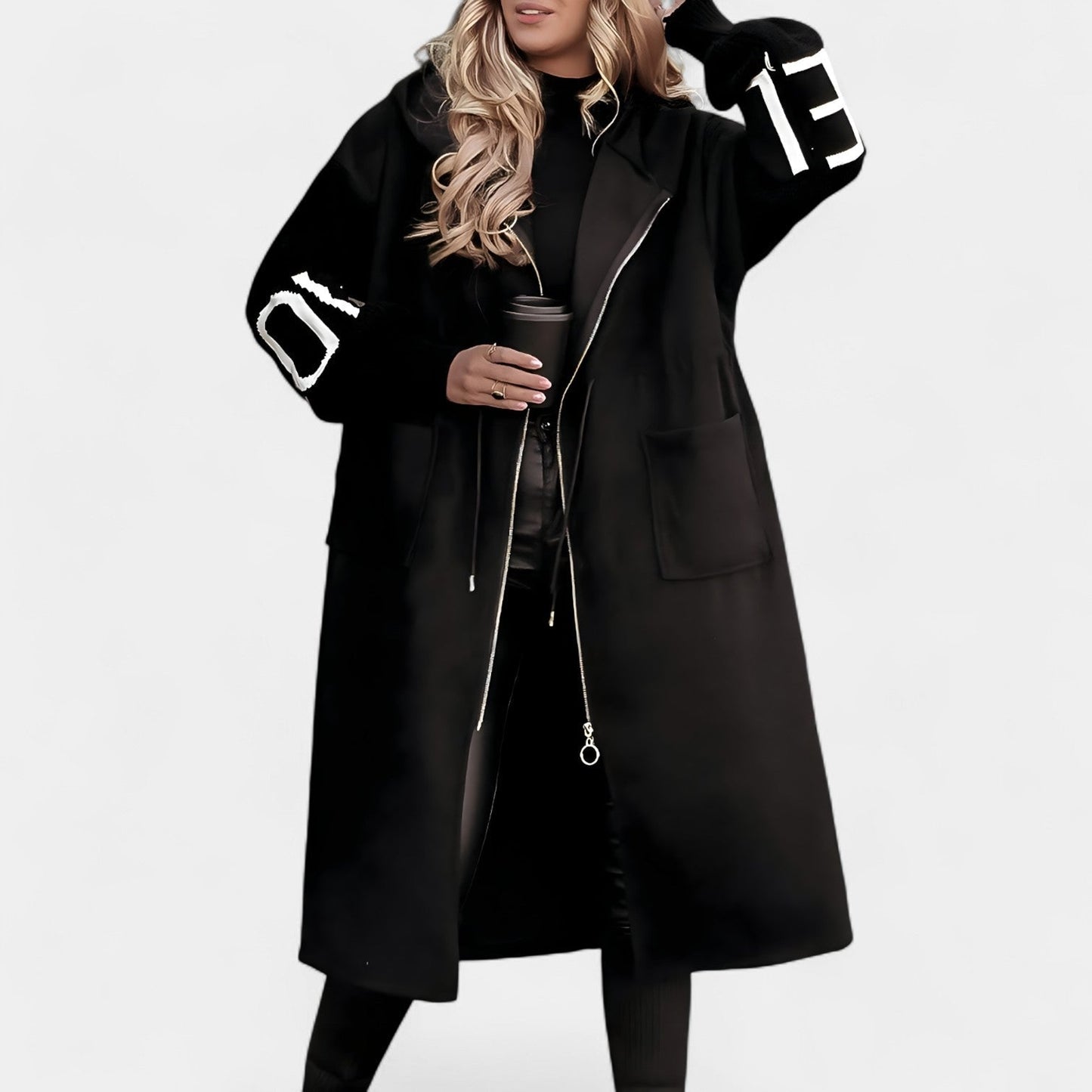 Jana – Kabátový cardigan s kapucí