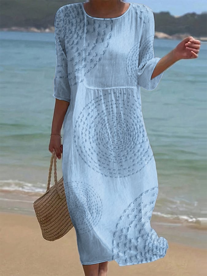 Dámské volné šaty s květinovým vzorem