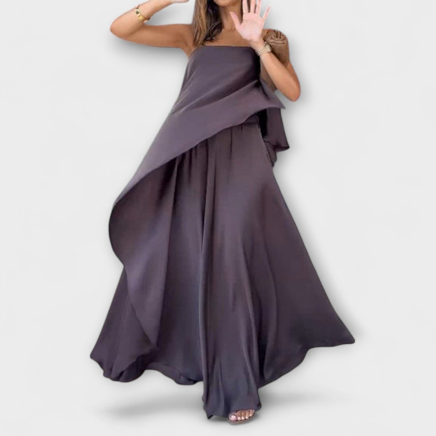 Ruby - Elegantní bezramínkový top a sukně