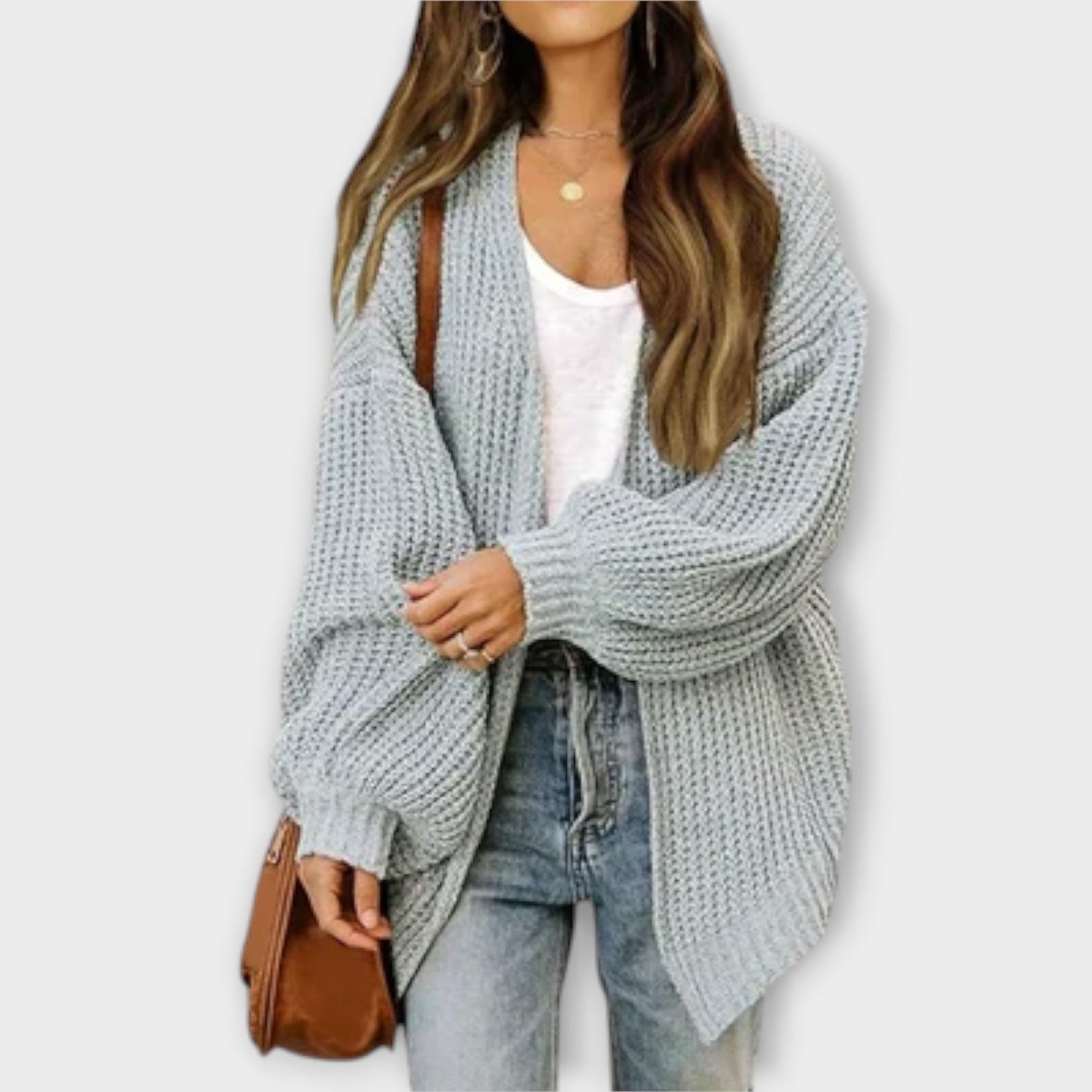 Leppa - Ležérní pletený cardigan