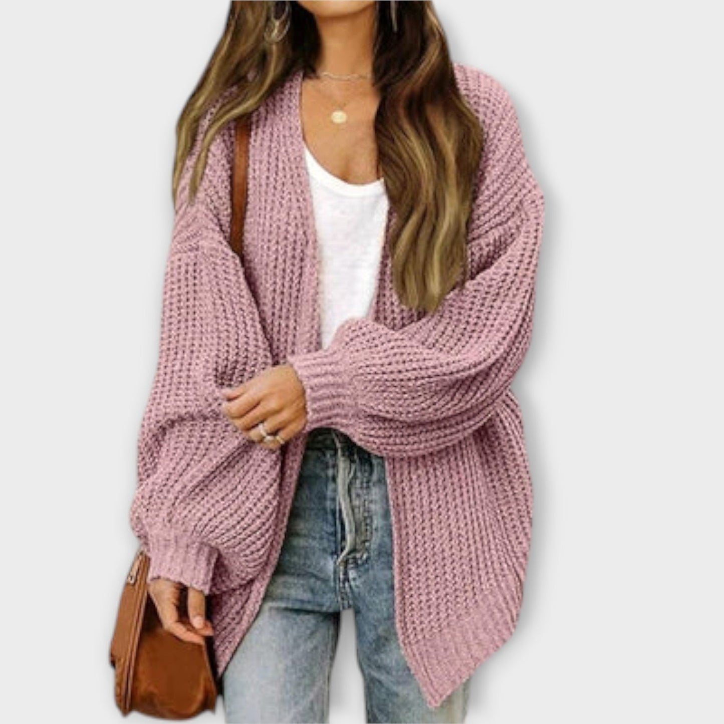 Leppa - Ležérní pletený cardigan