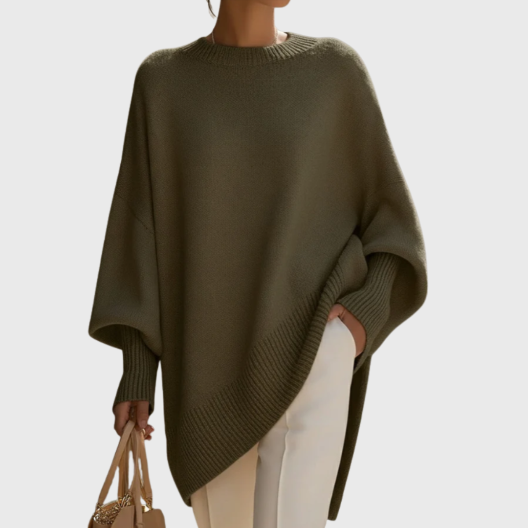 Livia | Oversized pončo svetr