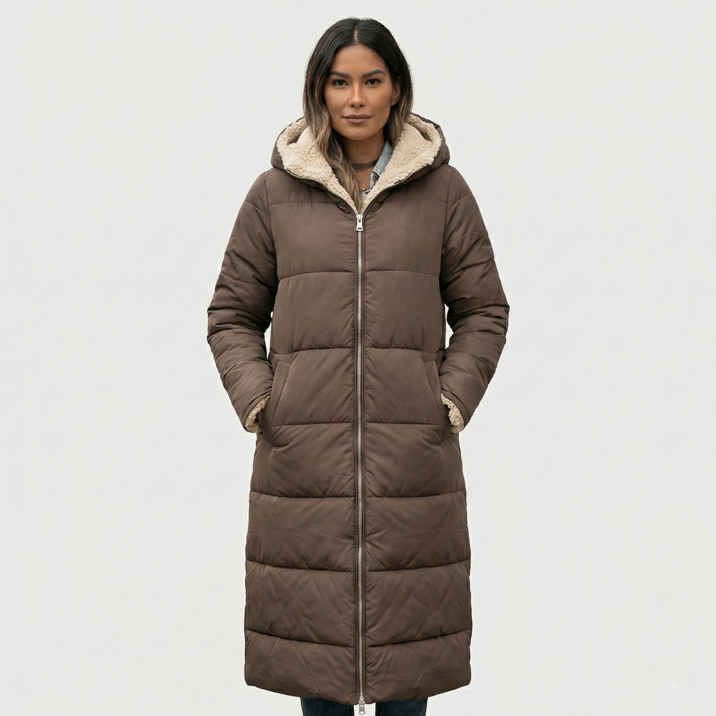 Kora - Warm coat with fur lining