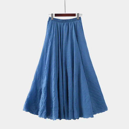 Kristýna Elegantní Vysokopásová Dlouhá Sukně Vzdušná