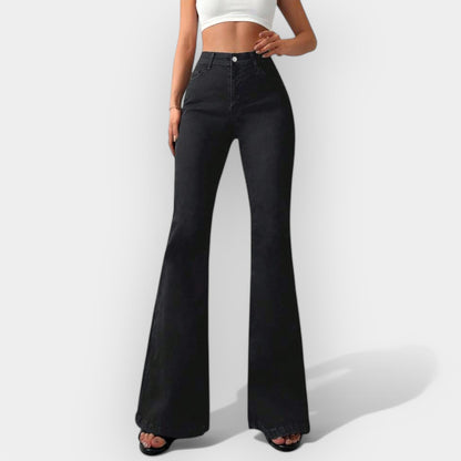 Kristyna Sophisticated High-Waisted Bootcut Jeans