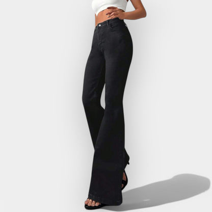 Kristyna Sophisticated High-Waisted Bootcut Jeans