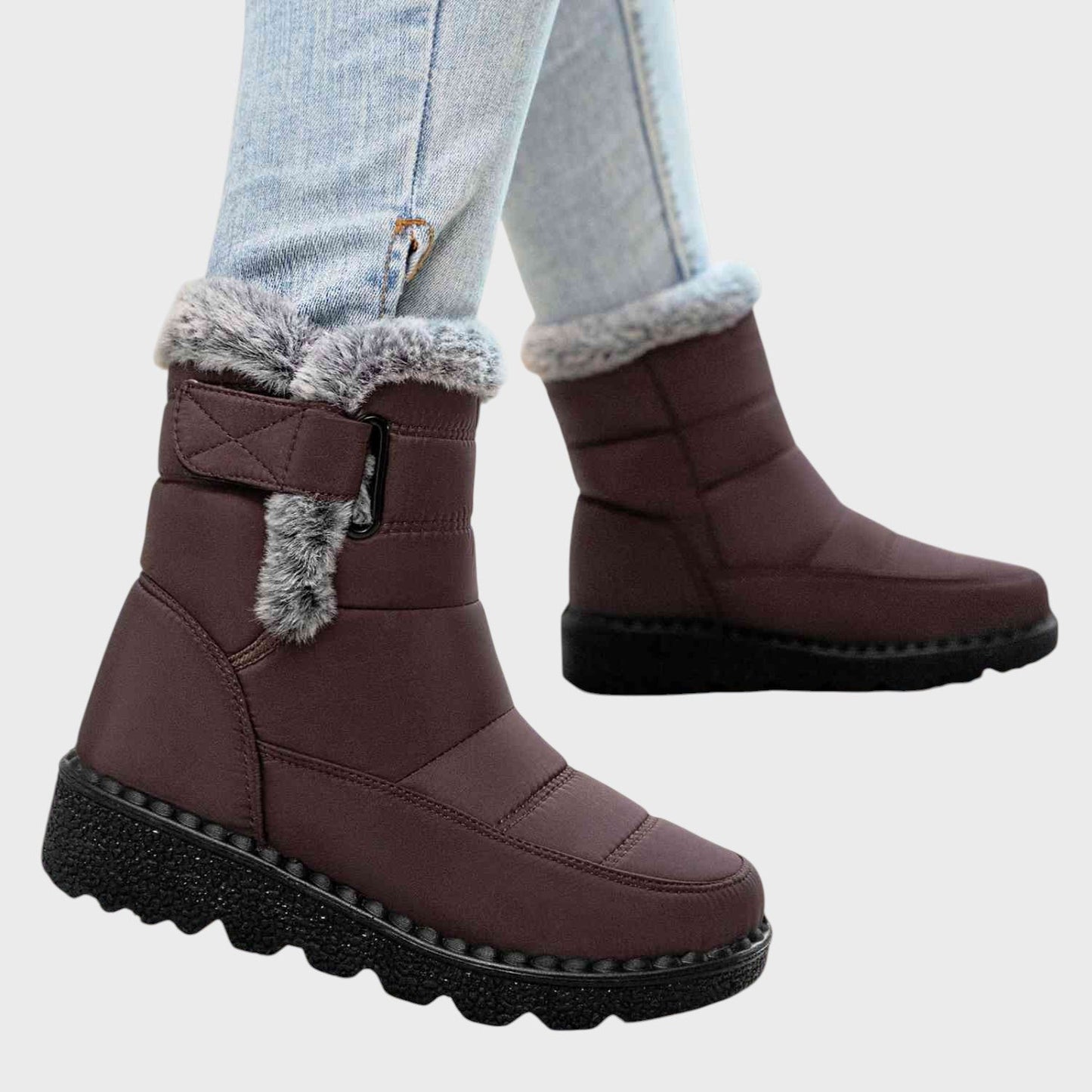 Nora | Insulated Snow Boots with Velcro