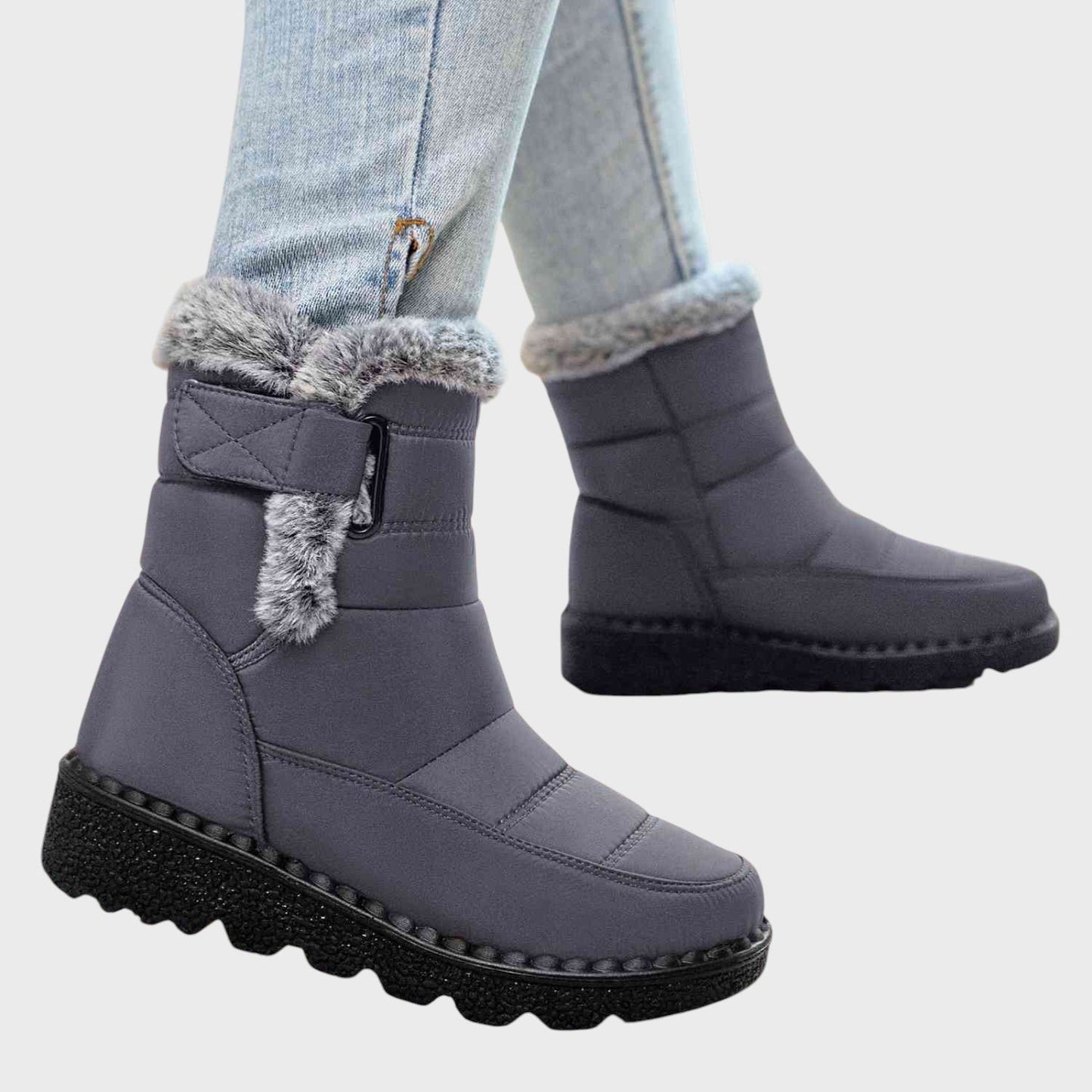 Nora | Insulated Snow Boots with Velcro