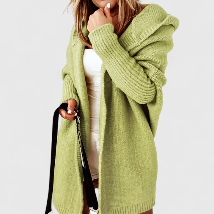 Daniela – Dlouhý cardigan s kapucí