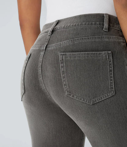 Karolína Elegant Elastic High-Waisted Comfortable Jeans