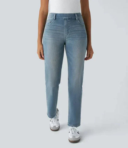 Karolína Elegant Elastic High-Waisted Comfortable Jeans
