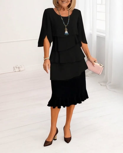 Patricia | Elegantní Pohodlné Šaty s Volány