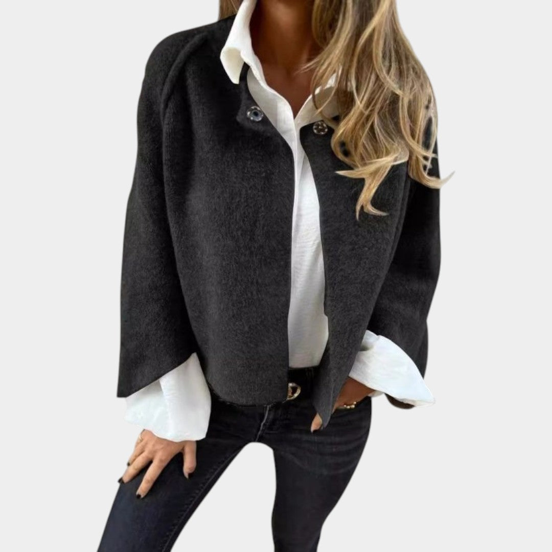 Lenka - Short loose cardigan with batwing sleeves