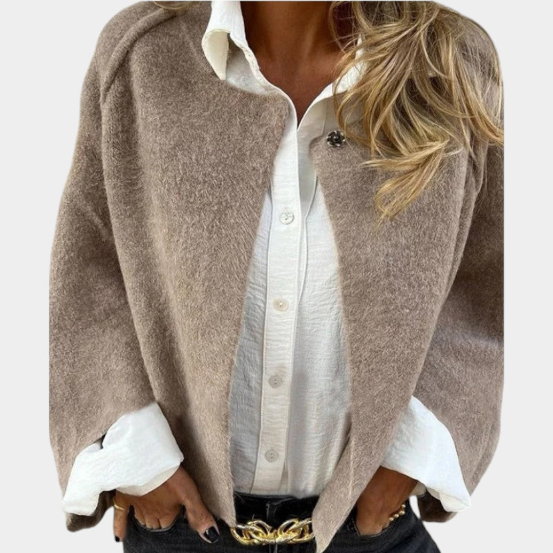 Lenka - Short loose cardigan with batwing sleeves
