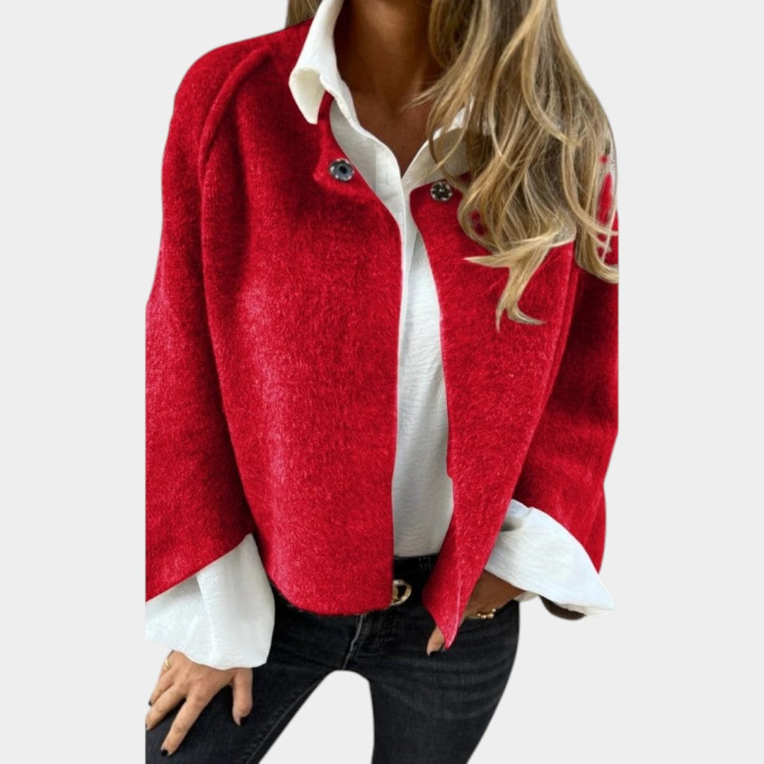 Lenka - Short loose cardigan with batwing sleeves