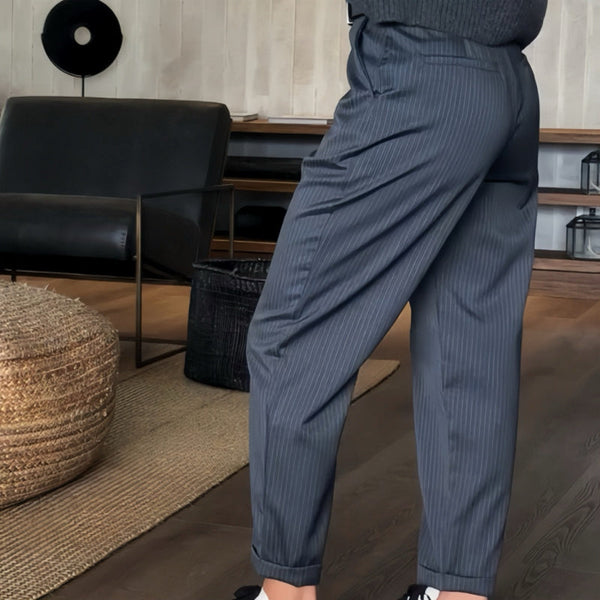 Mathilda | Elegantní kalhoty s pruhy, které lichotí postavě