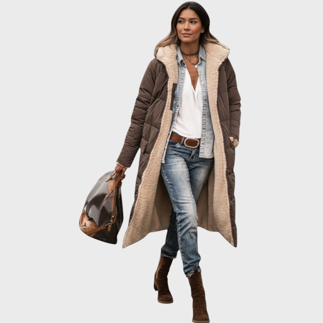Kora - Warm coat with fur lining